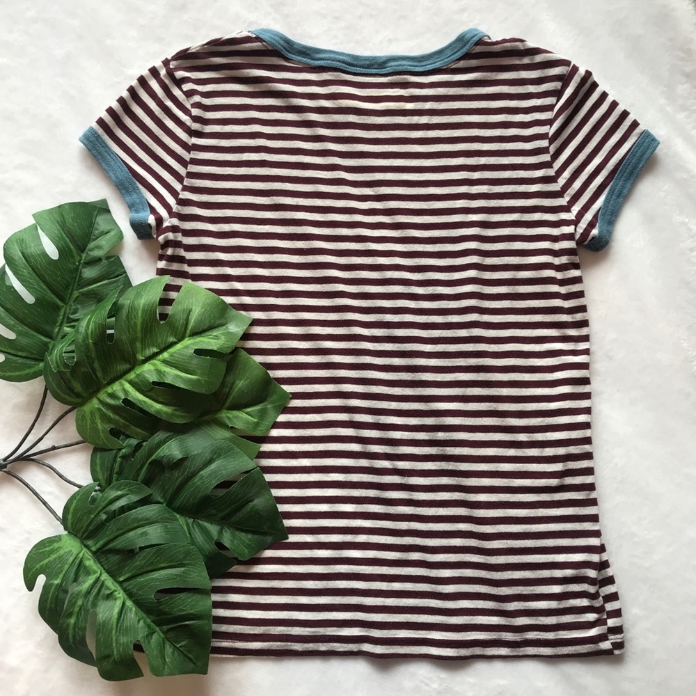 Striped Ringer Tee - Picture 2 of 3